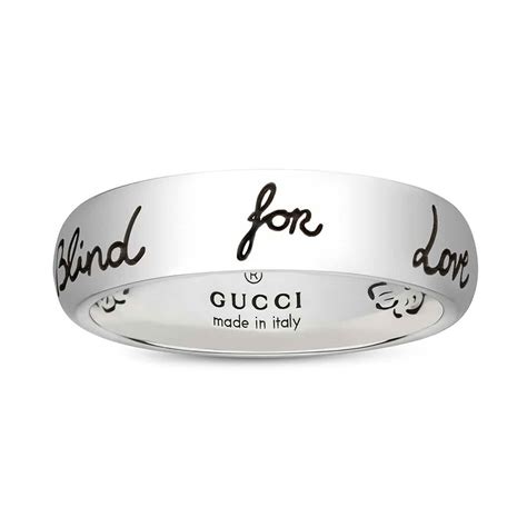 gucci gg ring silver|Gucci blind for love ring.